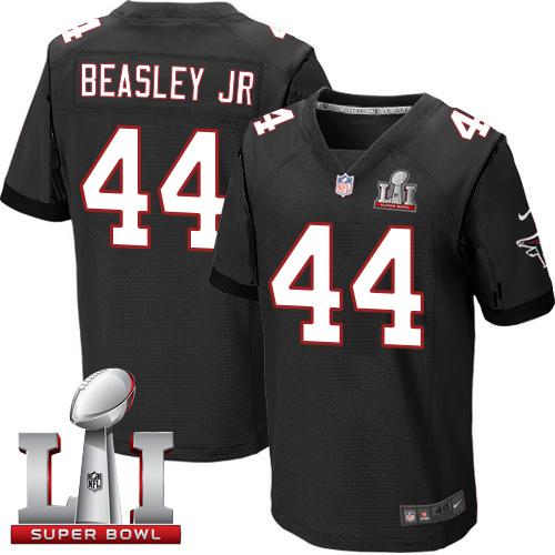 Nike Falcons #44 Vic Beasley Jr Black Alternate Super Bowl LI 51 Men's Stitched NFL Elite Jersey